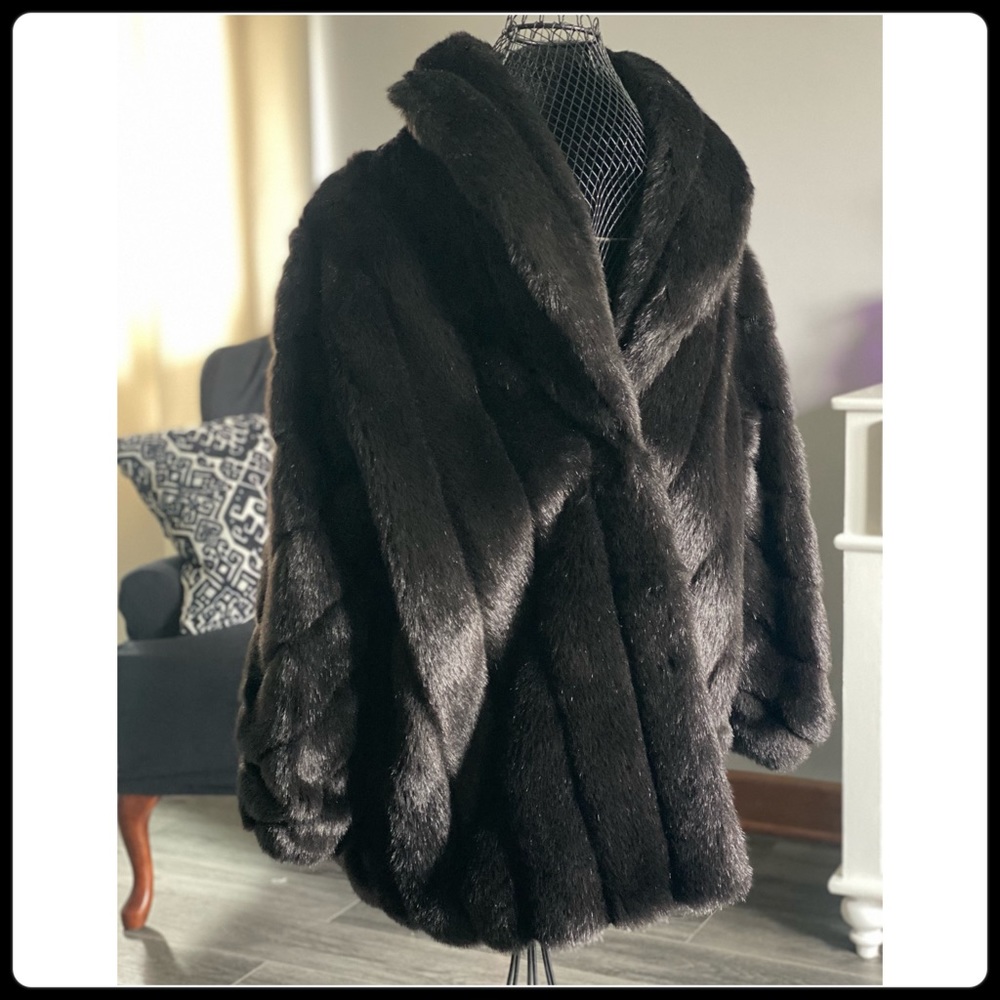Monterey Fashions | vintage faux mink fur coat